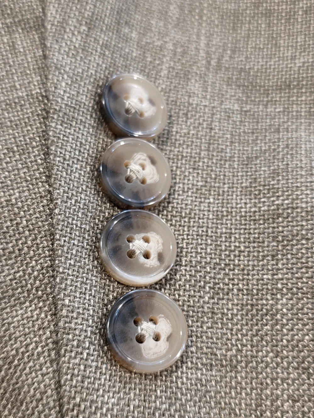 44L Men's Chaps Ralph Lauren Blazer Golden Tan Hopsack Linen Poly Sport Coat
